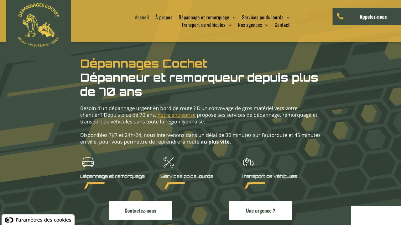 Capture du site de Dépannages Cochet