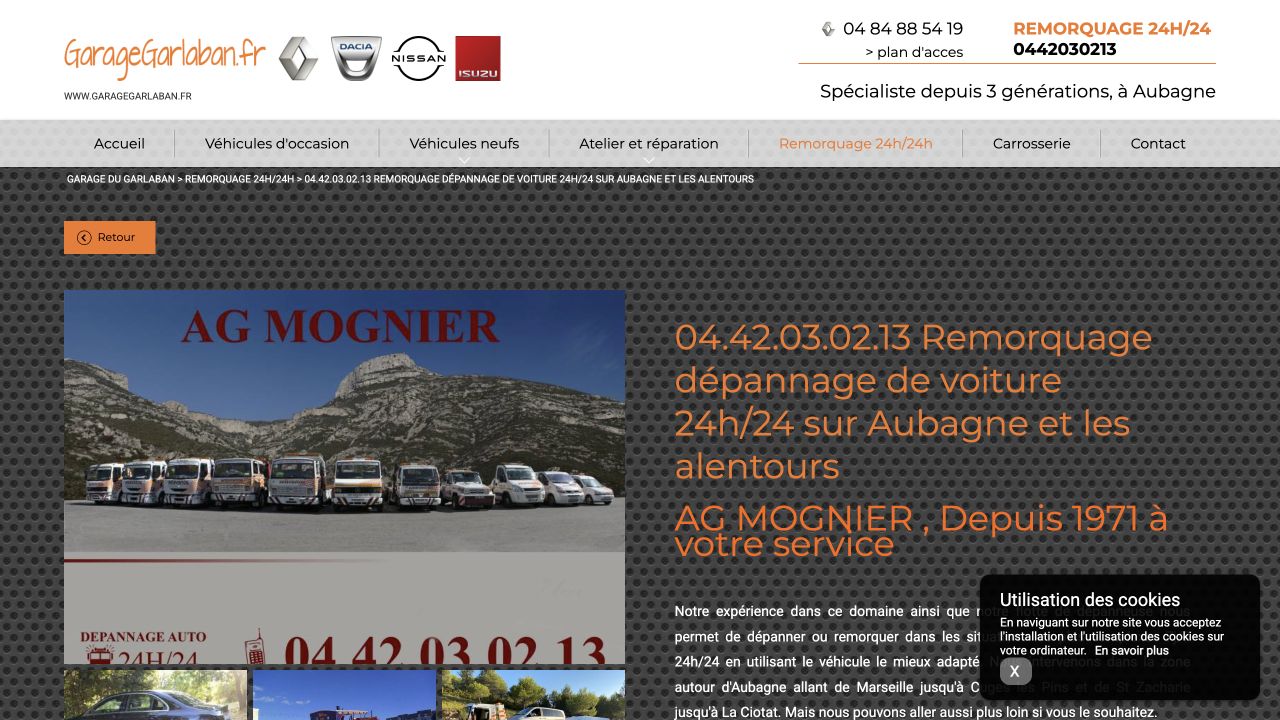 Capture du site de Garage Garlaban — AG Mognier